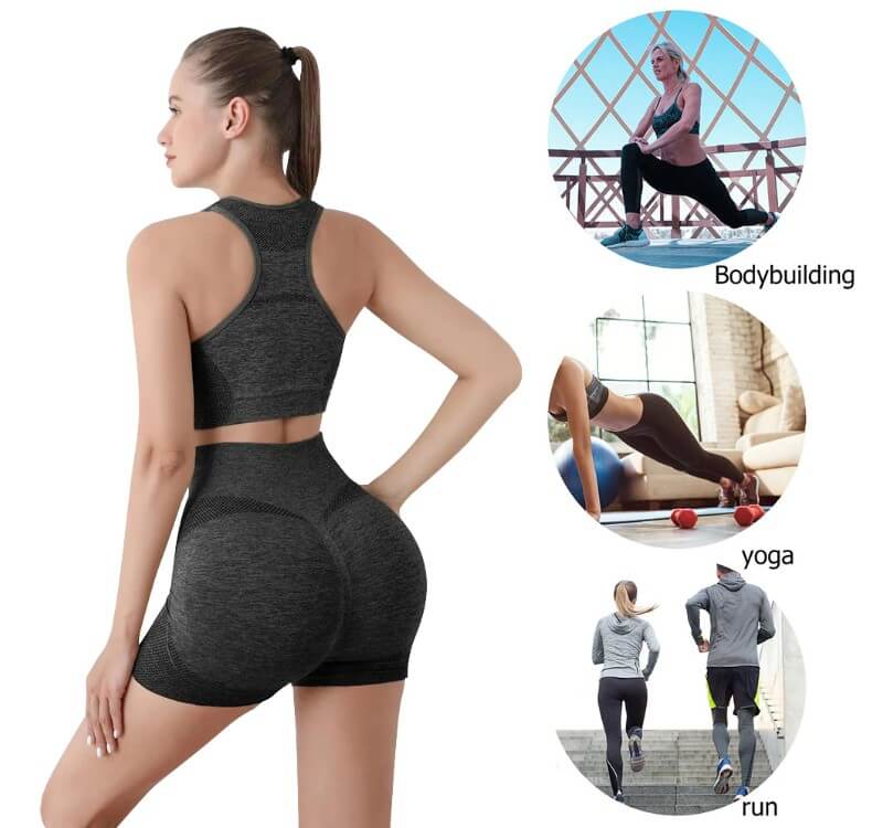 Conjunto deportivo de yoga sin costuras